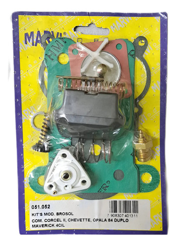 Kit Carburador Corcel ||, Chevette, Opala, Solex 84 Duplo