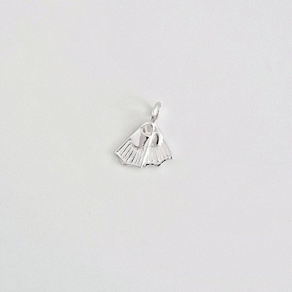 Pingente Pé de Pato Prata