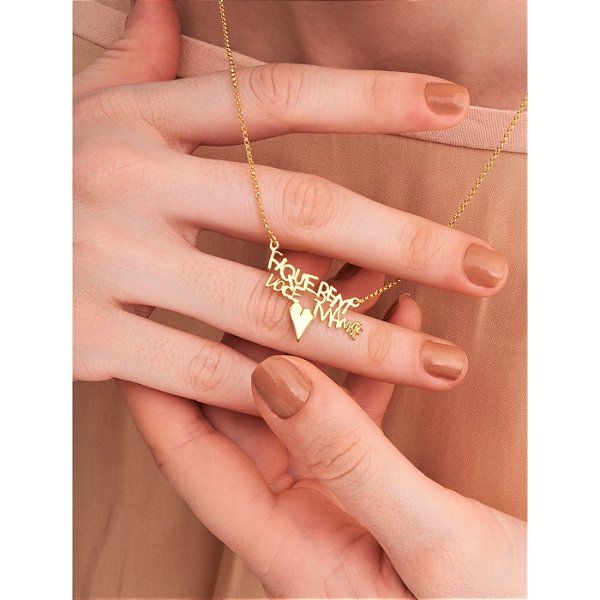 Colar Minha Escrita - 3 ou mais Escritas Prata