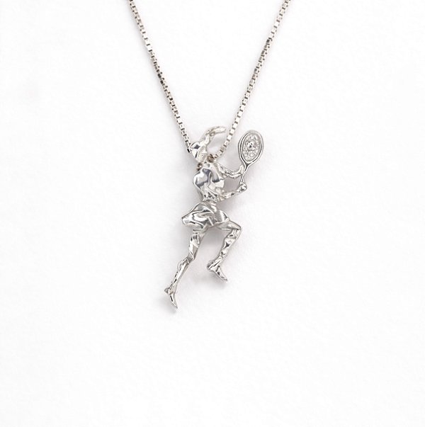 Colar Tenista Lapidada Prata