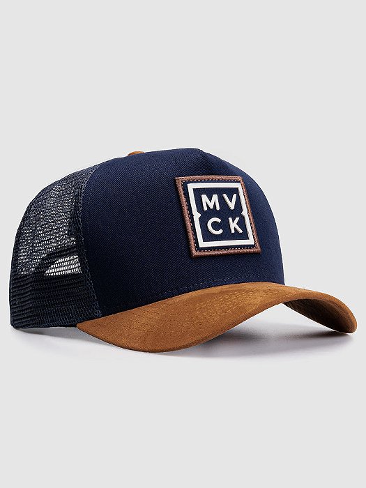 Boné Trucker Madrid Azul Aba Camurça MVCK