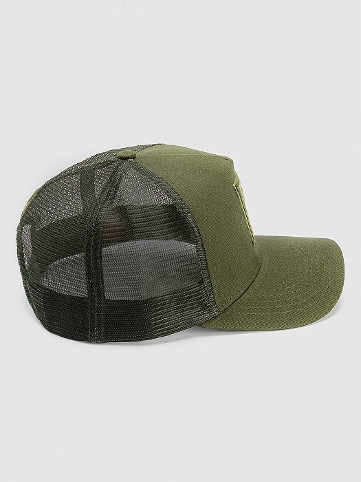 Boné Trucker Madrid Verde Militar MVCK