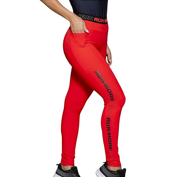 Legging Cos Alto Elástico Run More 06755