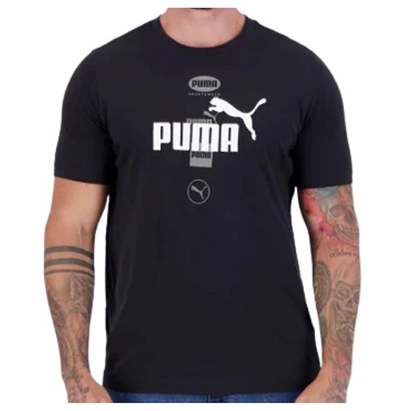 Camiseta Masculina Power Graphic Puma