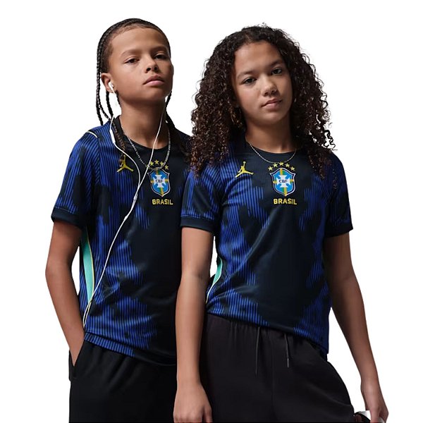 Camisa Brasil Seleção Jordan II 2026/27 Torcedor Nike Juvenil