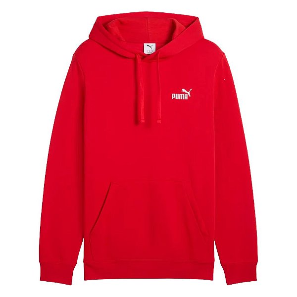 Blusa Puma Moletom Canguru Capuz ESS Small Logo Hoodie FL