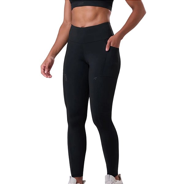 Legging Grit Bossa 3 Bolsos Authen Blackout Feminino
