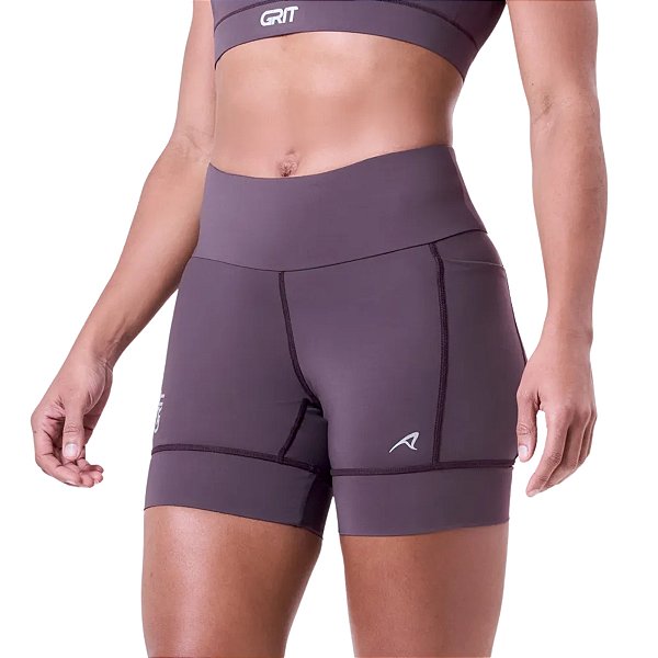 Bermuda Grit Bossa 3 Bolsos 15cm Feminino Açai Authen