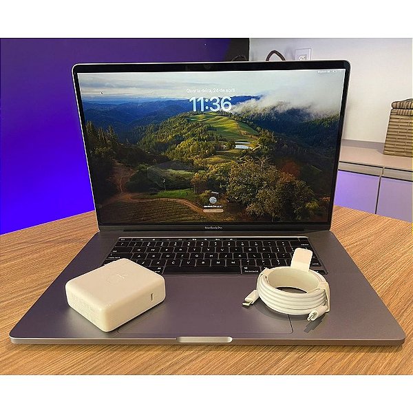 Apple MacBook Pro A2141 16" i7 - 16GB RAM - 512GB SSD - GPU 4GB Radeon Pro - Touch Bar - 2019 (Semi-Novo)
