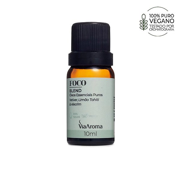 Blend Oleos Essenciais Puros 10ml Foco