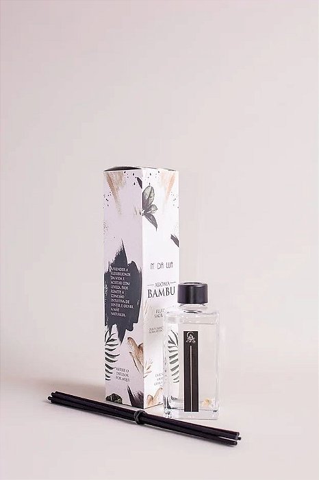 Difusor de Ambiente Vidro  - Bambu -250 ml  N'da Lua