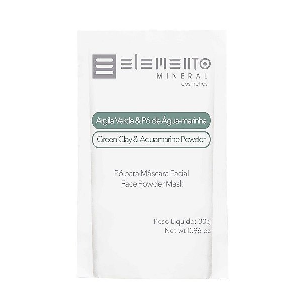 Argila Verde com Po de Aguamarinha 30g - 01199/21- 04/25