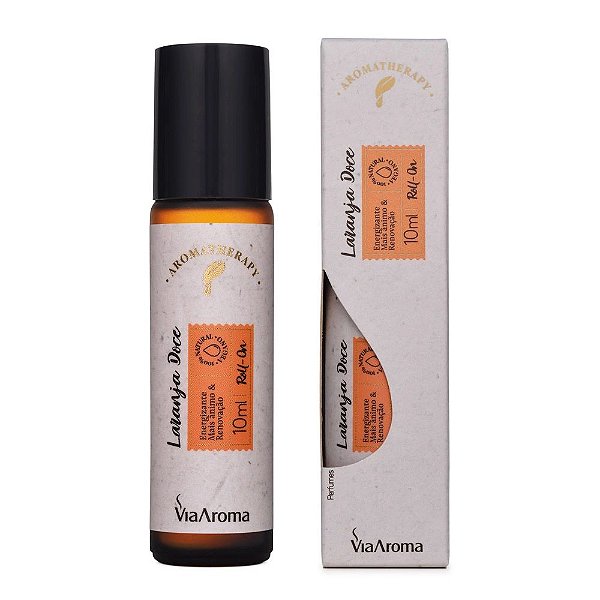 Roll-On Óleo Essencial Laranja Doce Via Aroma - 10ml