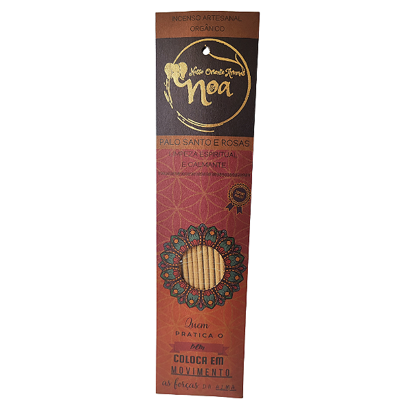 Incenso Noa Palo Santo e Rosas Organico