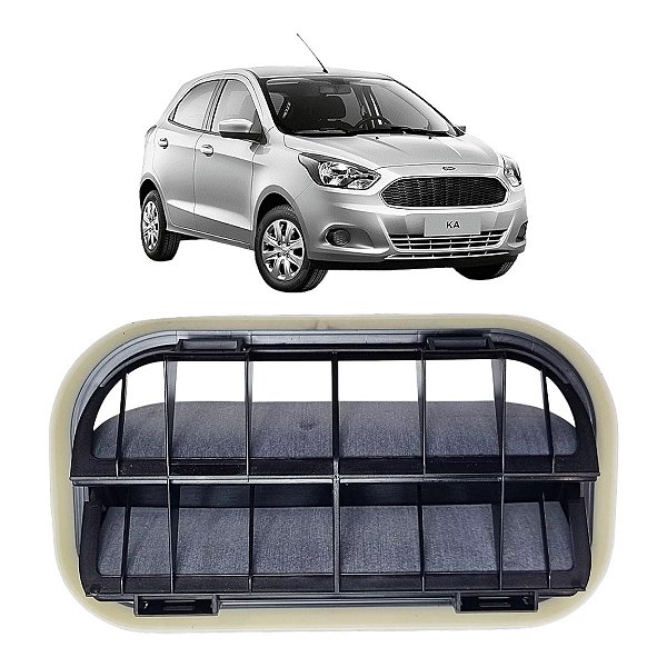 GRADE DIFUSOR DE AR PAINEL TRASEIRO FORD KA 2014 A 2017 ORIGINAL