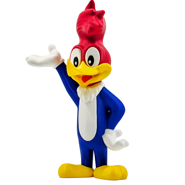 Boneco Pica Pau 20cm: Action Figure Pica Pau Com Mão Levantada Colecionável Estátua Clássicos Nostalgia