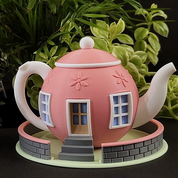 Mini Casinha de Fada: Bule Encantador Decoração para Casa