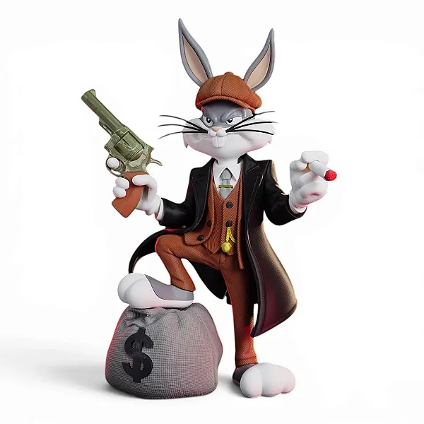 Pernalonga Peaky Blinders - Looney Tunes Action Figure Colecionável