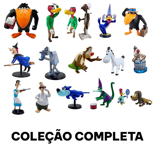 Coleção Completa Turma do Pica-Pau Action Figure Colecionável