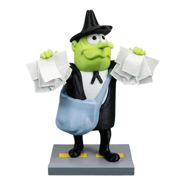Boneco Luiz Espalha Lixo Action Figure Colecionável 16cm Turma do Pica-Pau