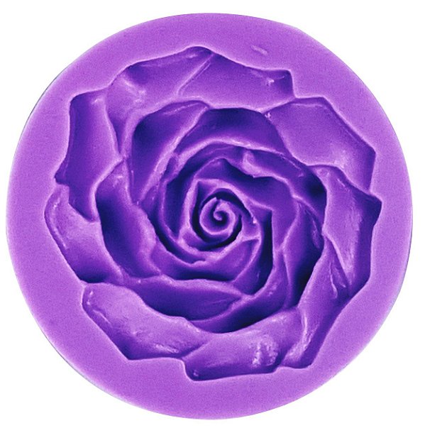 Molde de Flor Rosa Pasta Artesanato Silicone