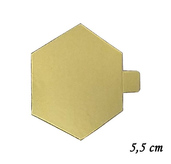 Base Laminada Dourada 5,5 cm - 30 Unid - JR5H