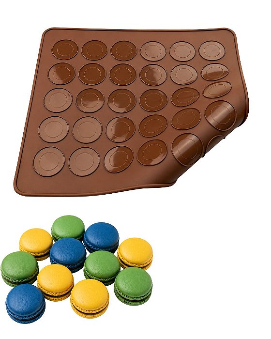 Tapete para Macarons em Silicone 30 Cavidades
