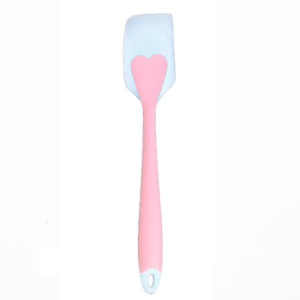Espátula de Silicone Cozinha Coração Grande 28cm Reforçado