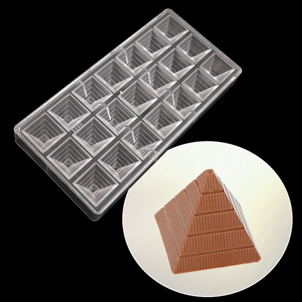 Forma de Poliestireno para Chocolate  Bombom Pirâmide Reutilizável