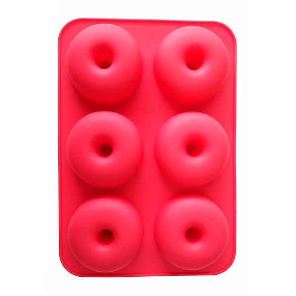 Forma Silicone Donuts Mini Pundins Rosquinha 6 Cavidades