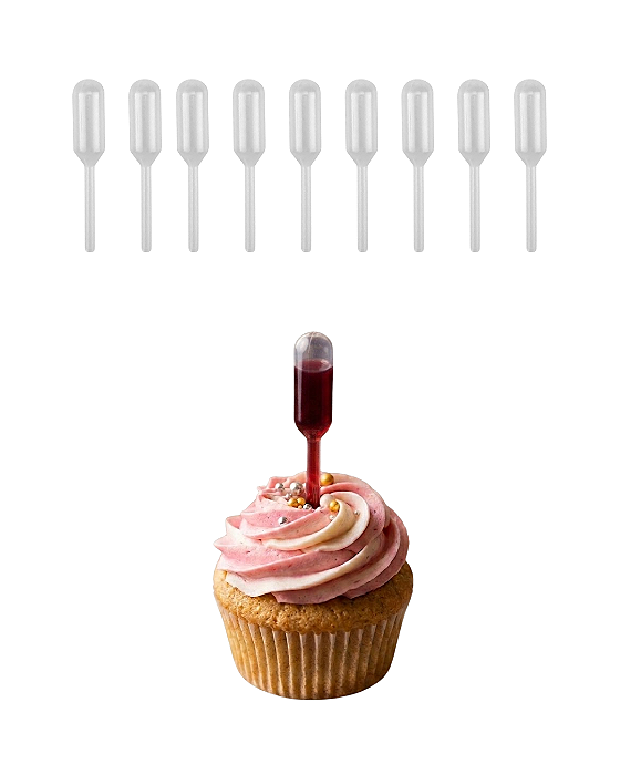 100 Ampola Saborizante Cilindro 4ml 50unid Brigadeiro Sushi Gourmet
