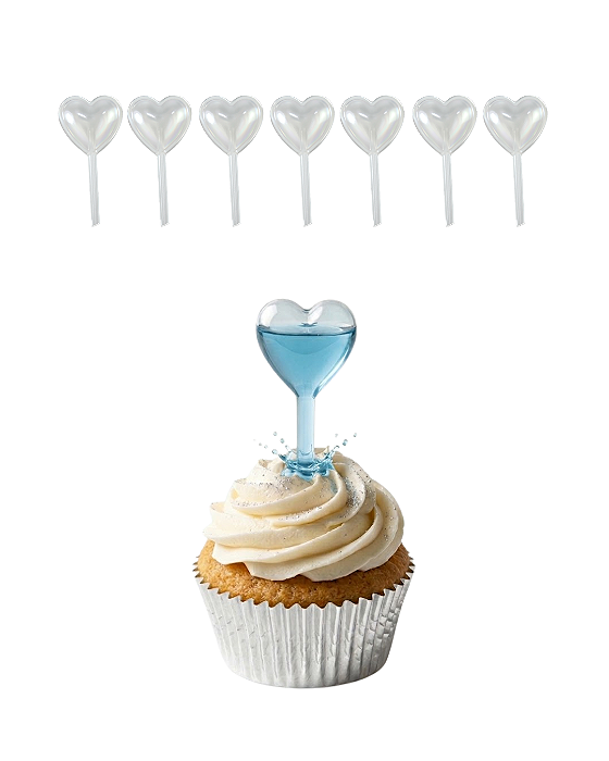 100 Ampolas 1ml Coração Doces Saborizantes Sushis Brigadeiros Eventos