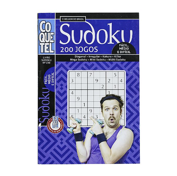 Sudoku 200 Jogos - Fácil, médio e difícil - Nº 198