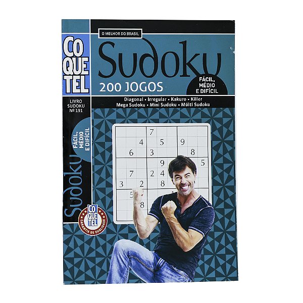 Sudoku 200 Jogos - Fácil, Médio e Difícil - Nº 191