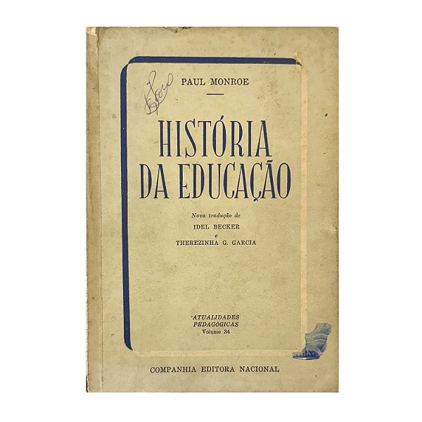 História Da Educação - Paul Monroe