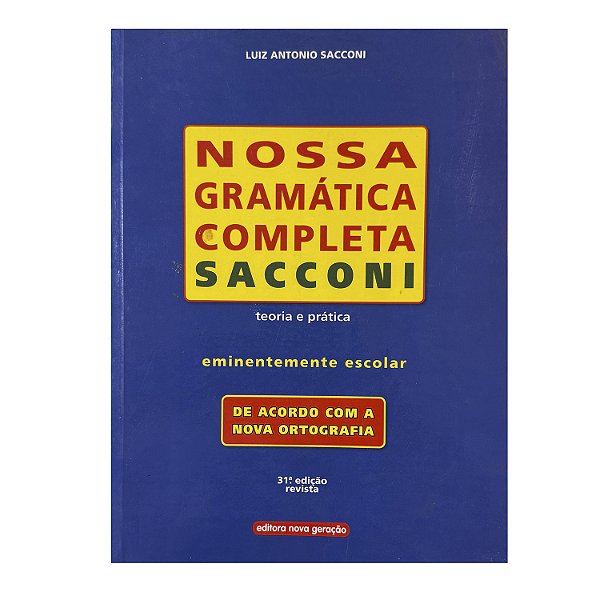 Nossa Gramática Completa - Luiz Antonio Sacconi