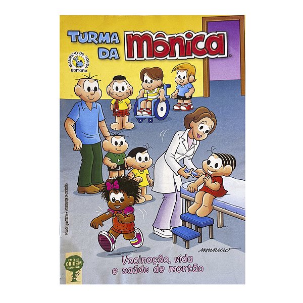 Turma da Mônica: Vacinação, vida e saúde de montão
