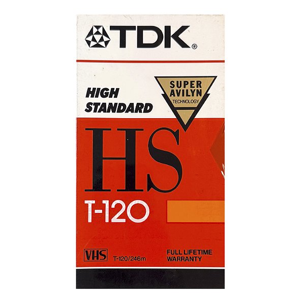 Fita Video Casete VHS - Virgem TDK HS T-120
