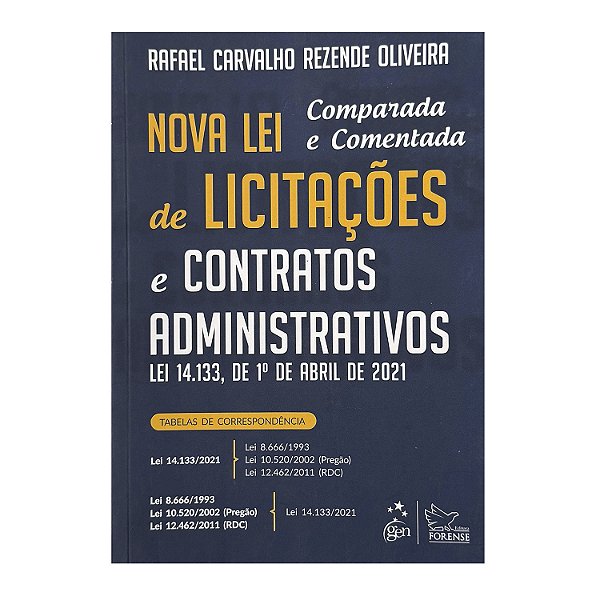 Nova Lei De Licitações E Contratos Administrativos - Rafael Carvalho Rezende Oliveira
