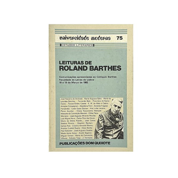 Universidade Moderna: Leituras De Roland Barthes - Volume 75