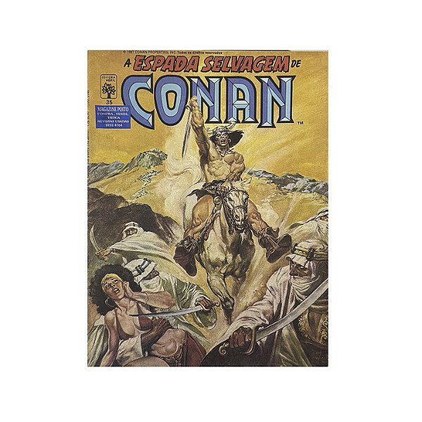 A Espada Selvagem De Conan O Bárbaro - Nº 35