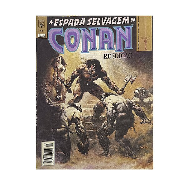 A Espada Selvagem De Conan O Bárbaro - Nº 51