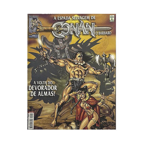 A Espada Selvagem De Conan O Bárbaro - Nº 195