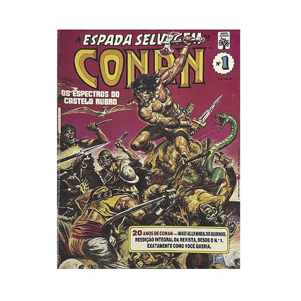 A Espada Selvagem De Conan O Bárbaro - Nº 1