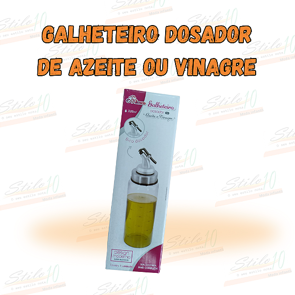 Galheteiro Dosador de Vinagre ou Azeite