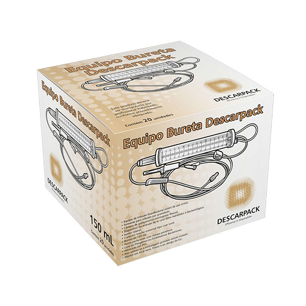 Equipo Bureta com Câmara Graduada Descarpack 150mL - unidade