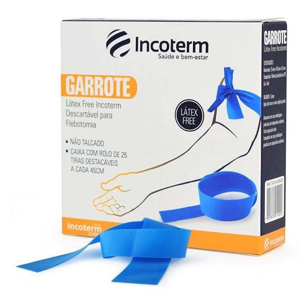 Garrote Látex Free Descartável em Rolo - Incoterm
