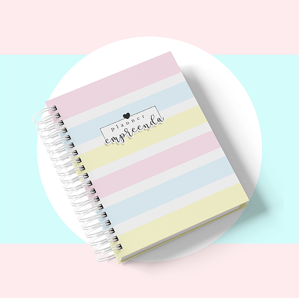 Planner Empreenda: Listras coloridas.