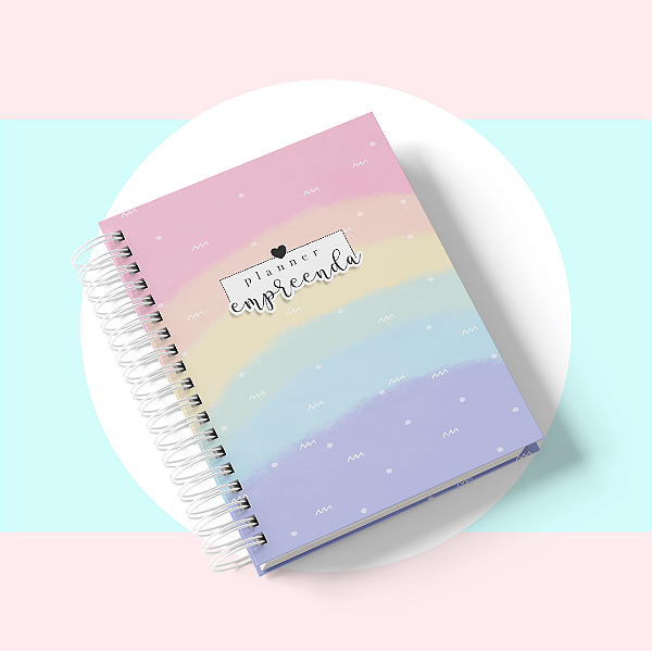 Planner Empreenda: Listras Arco- Iris