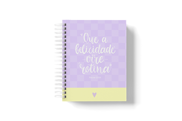 Planner 2025: Que a felicidade vire rotina lílas